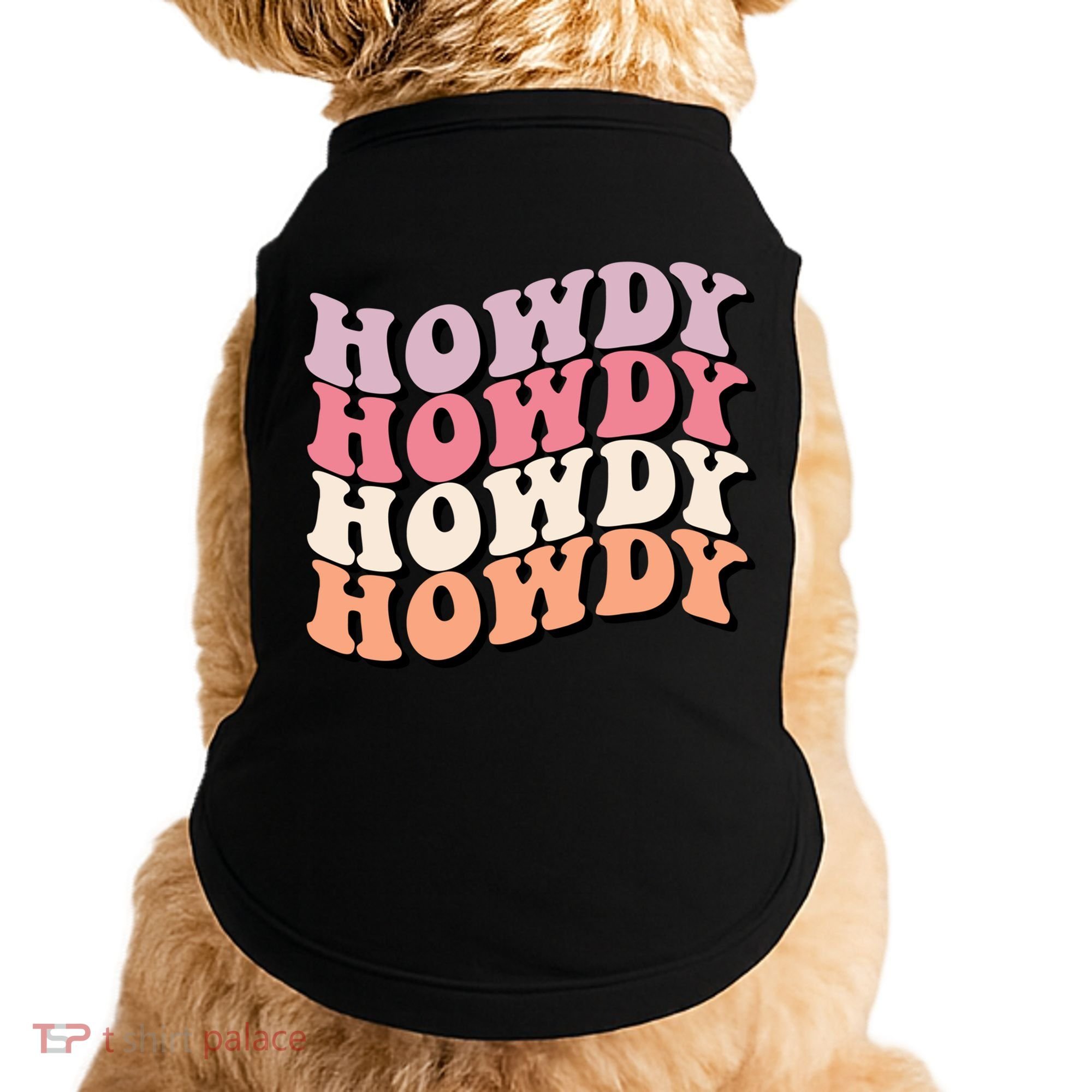 Howdy A Preppy Cowgirl Gift Doggie Tank