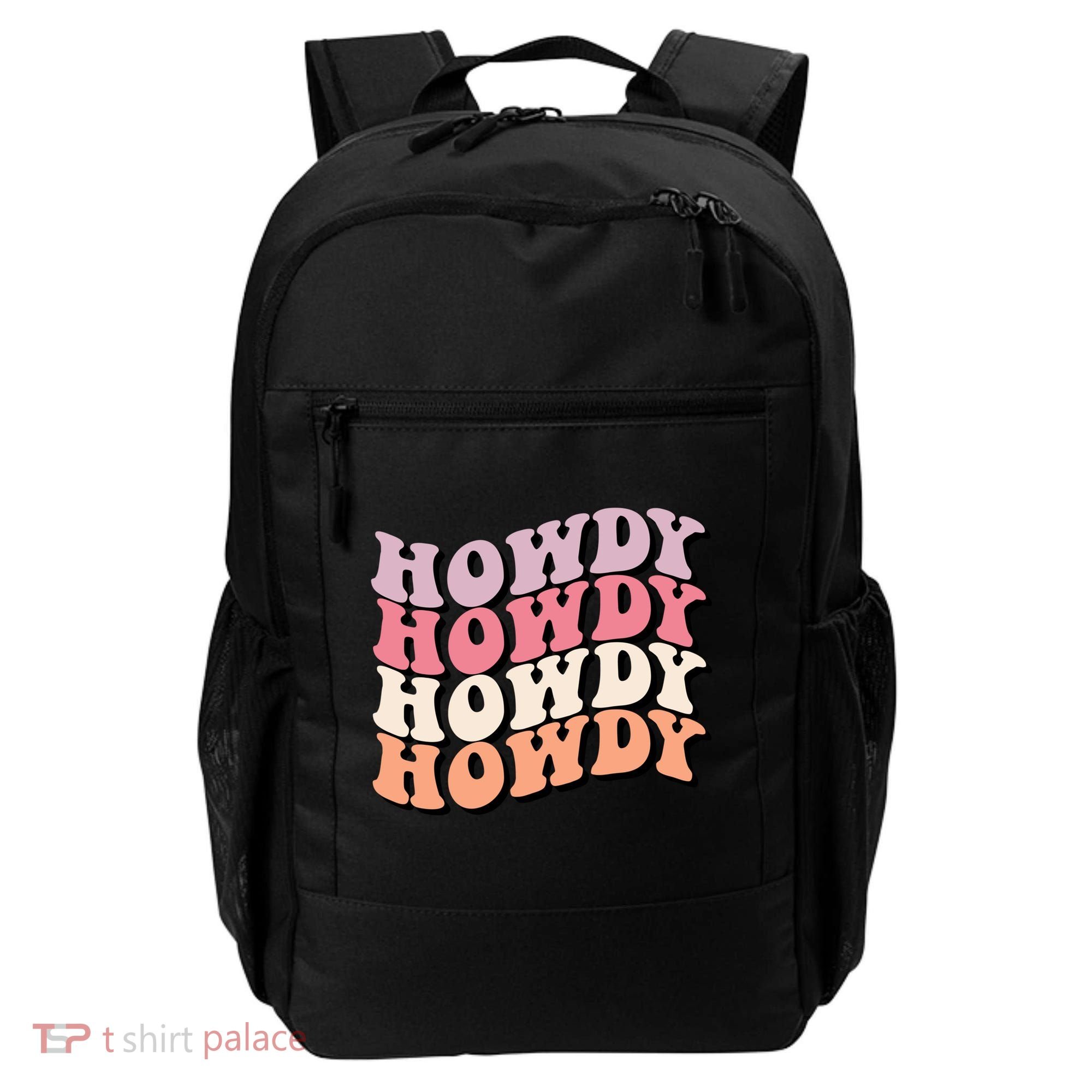 Howdy A Preppy Cowgirl Gift Backpack