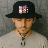 Howdy A Preppy Cowgirl Gift Bucket Hat thumb 2