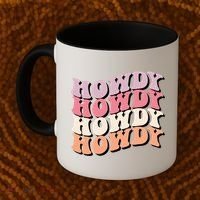 Howdy A Preppy Cowgirl Gift Coffee Mug thumb 2