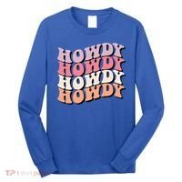 Howdy A Preppy Cowgirl Gift Long Sleeve Shirt thumb 0