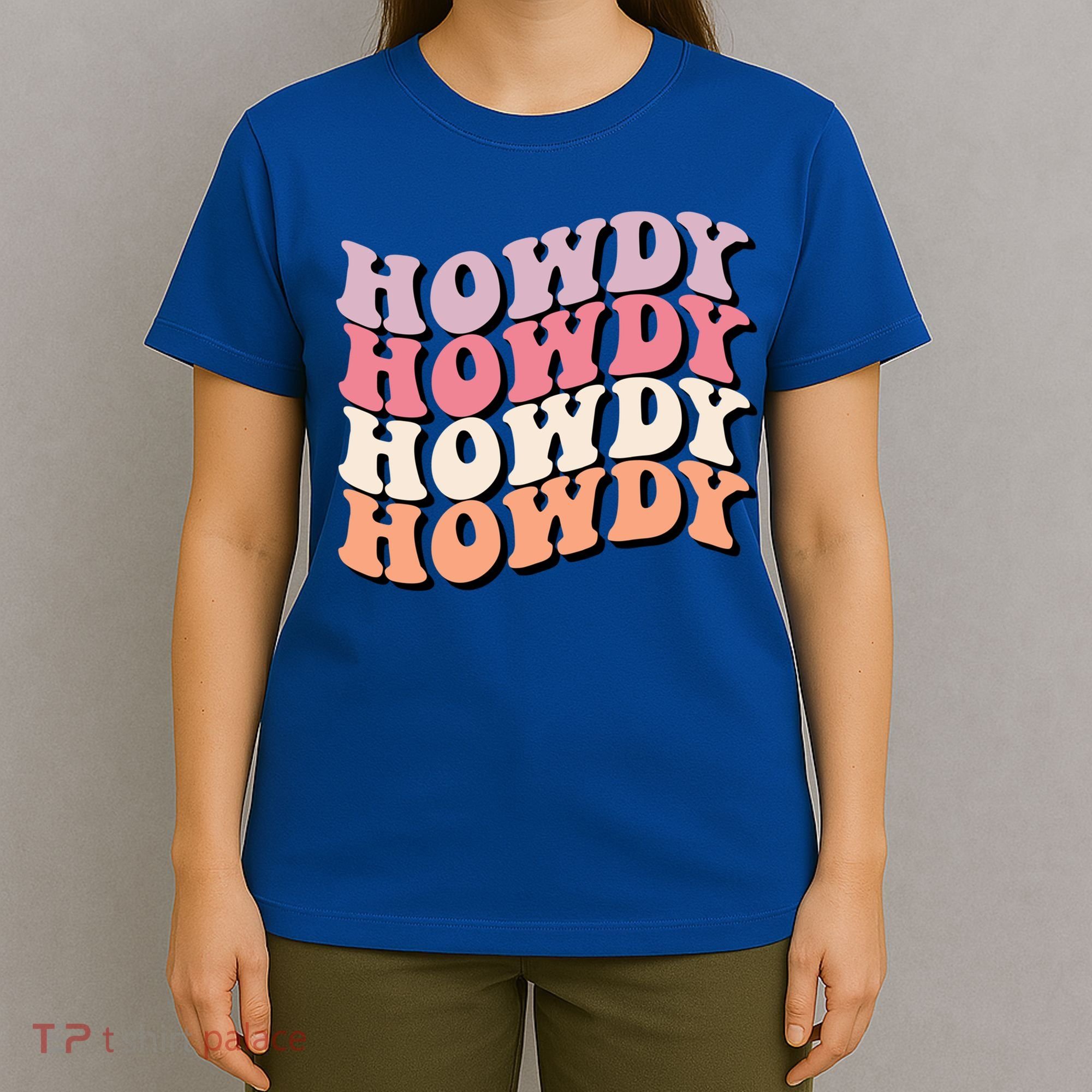 Howdy A Preppy Cowgirl Gift T-Shirt