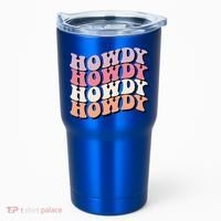 Howdy A Preppy Cowgirl Gift Tumbler thumb 0