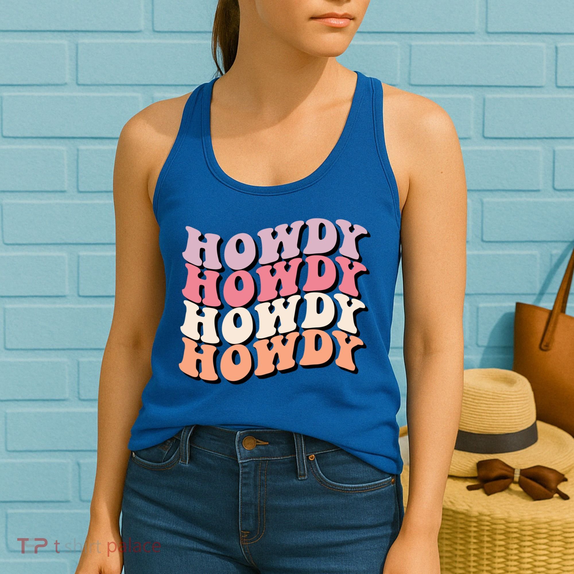 Howdy A Preppy Cowgirl Gift Women's Tank Top