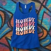 Howdy A Preppy Cowgirl Gift Women's Tank Top thumb 3