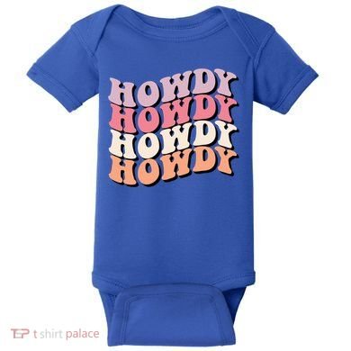 Howdy A Preppy Cowgirl Gift Baby Bodysuit