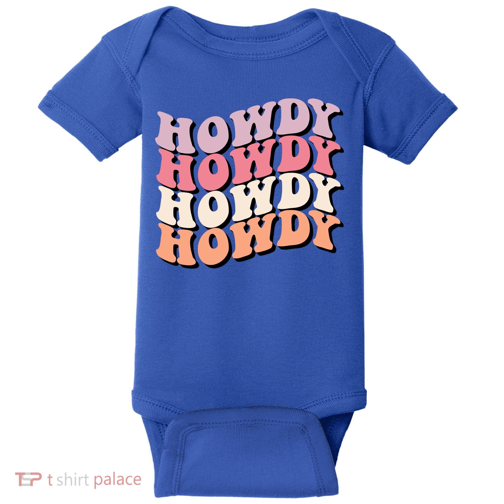 Howdy A Preppy Cowgirl Gift Baby Bodysuit
