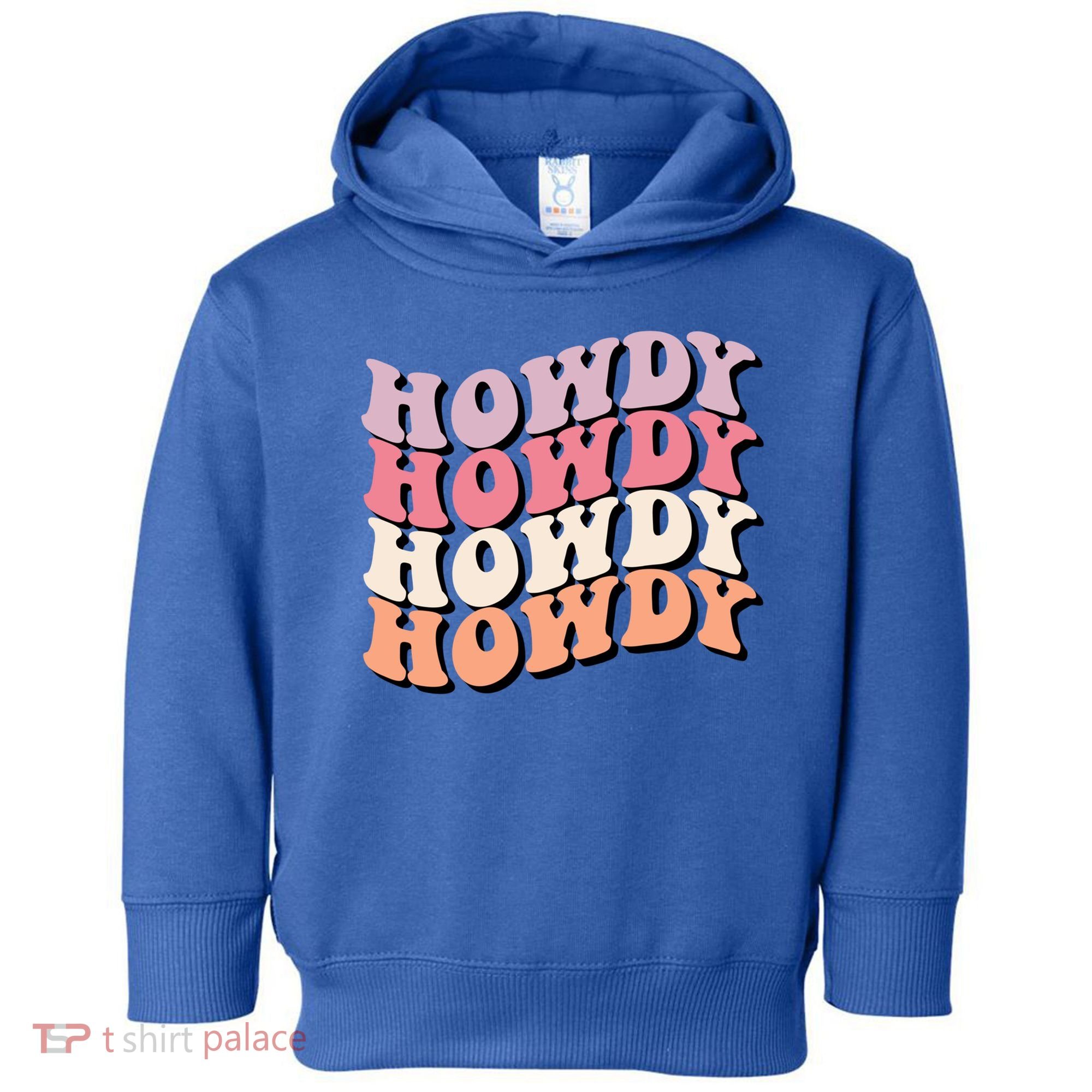Howdy A Preppy Cowgirl Gift Toddler Hoodie