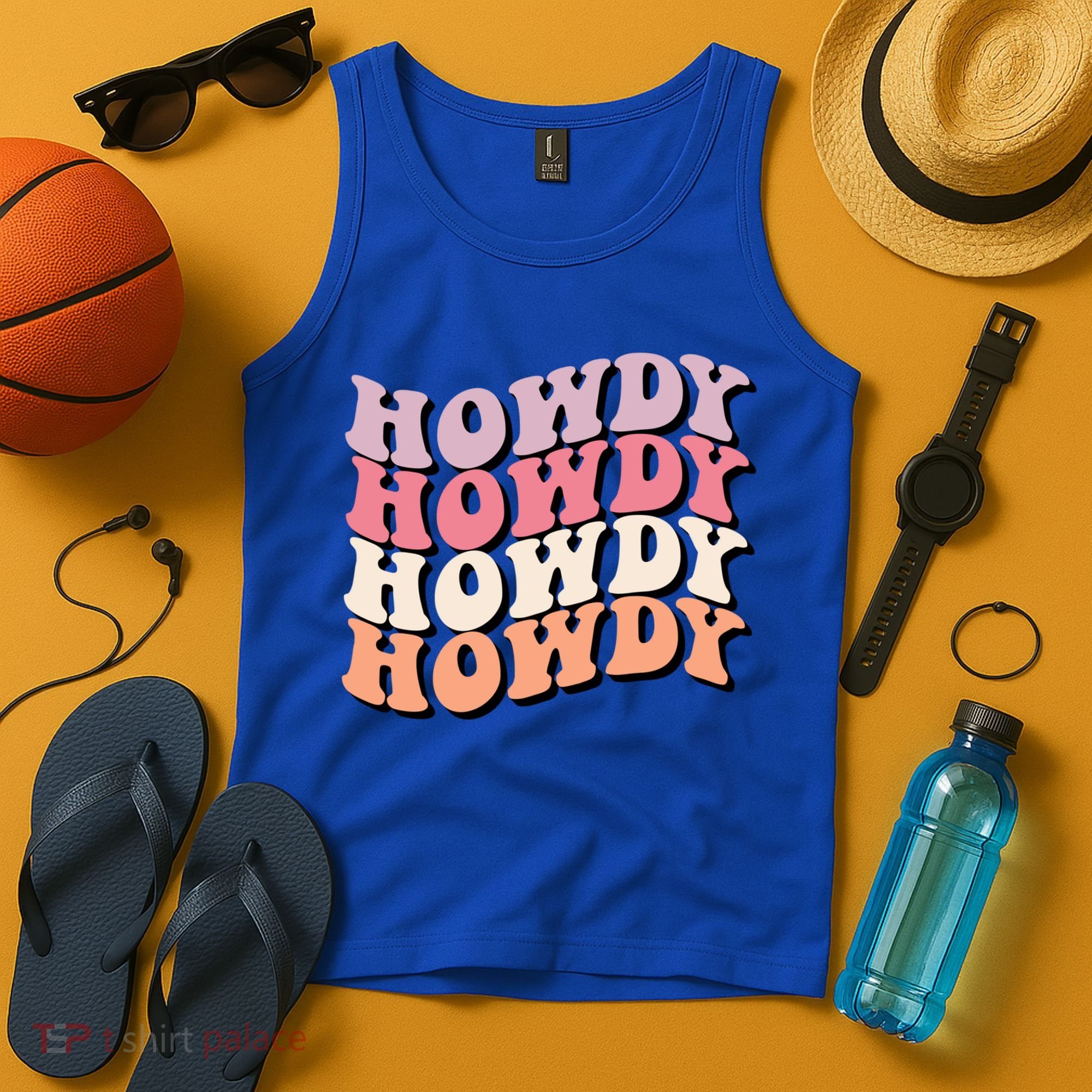 Howdy A Preppy Cowgirl Gift Tank Top