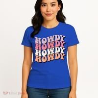 Howdy A Preppy Cowgirl Gift Women's T-Shirt thumb 4