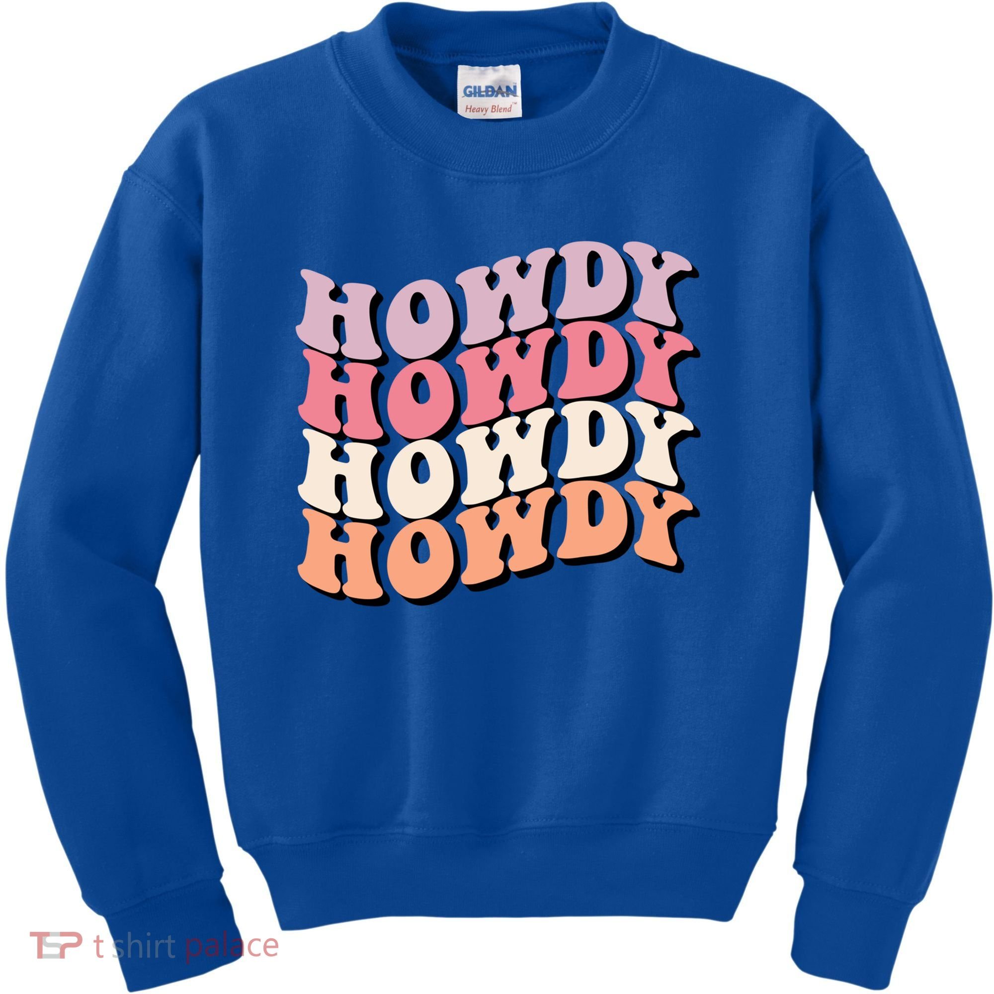 Howdy A Preppy Cowgirl Gift Kids Sweatshirt