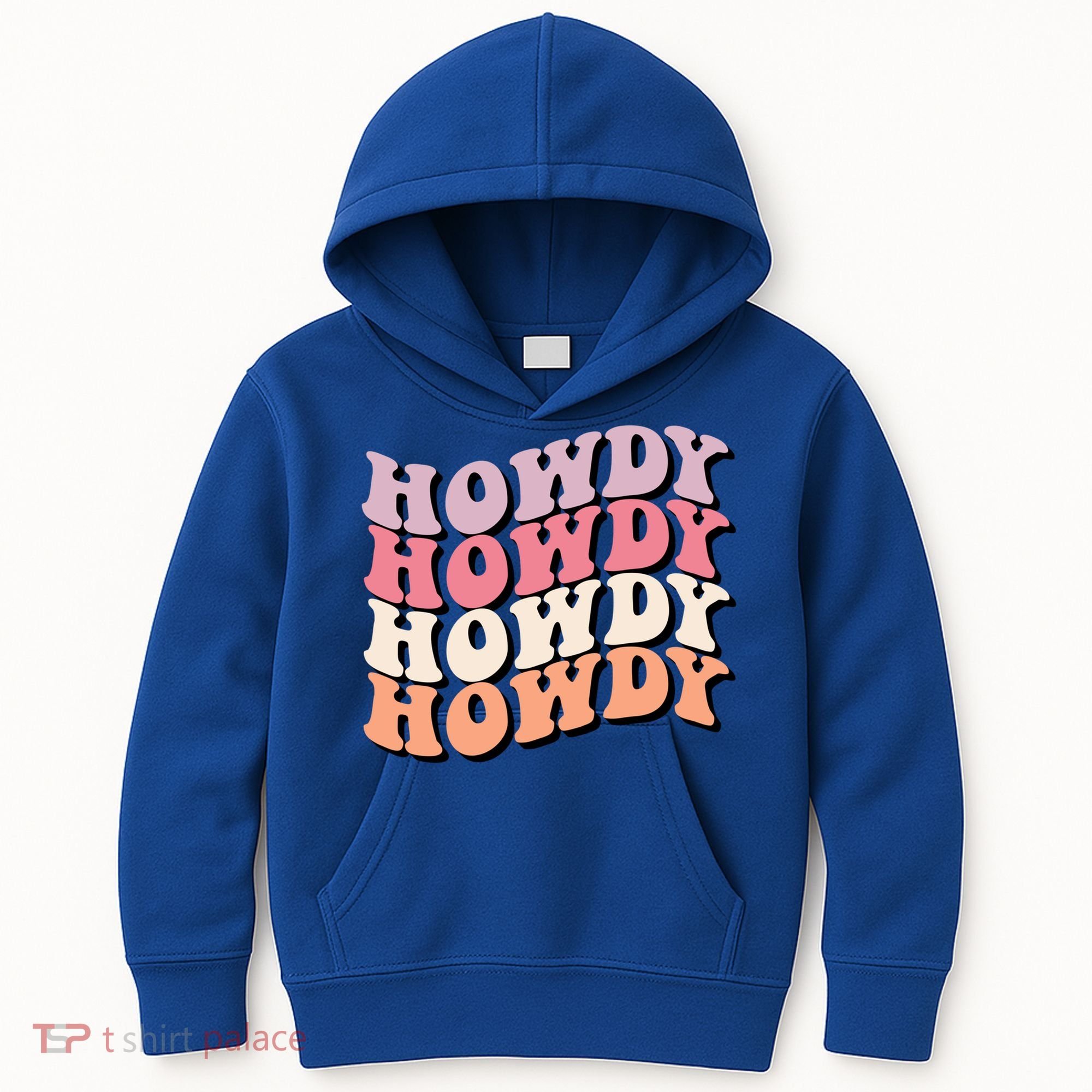 Howdy A Preppy Cowgirl Gift Kids Hoodie