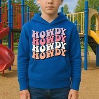Howdy A Preppy Cowgirl Gift Kids Hoodie thumb 2