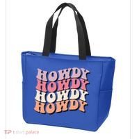Howdy A Preppy Cowgirl Gift Tote Bag thumb 3