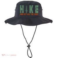 Hike And Pet All The Dogs Funny Hiking Bucket Hat thumb 0
