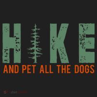 Hike And Pet All The Dogs Funny Hiking Beanie thumb 2