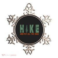 Hike And Pet All The Dogs Funny Hiking Ornament thumb 0