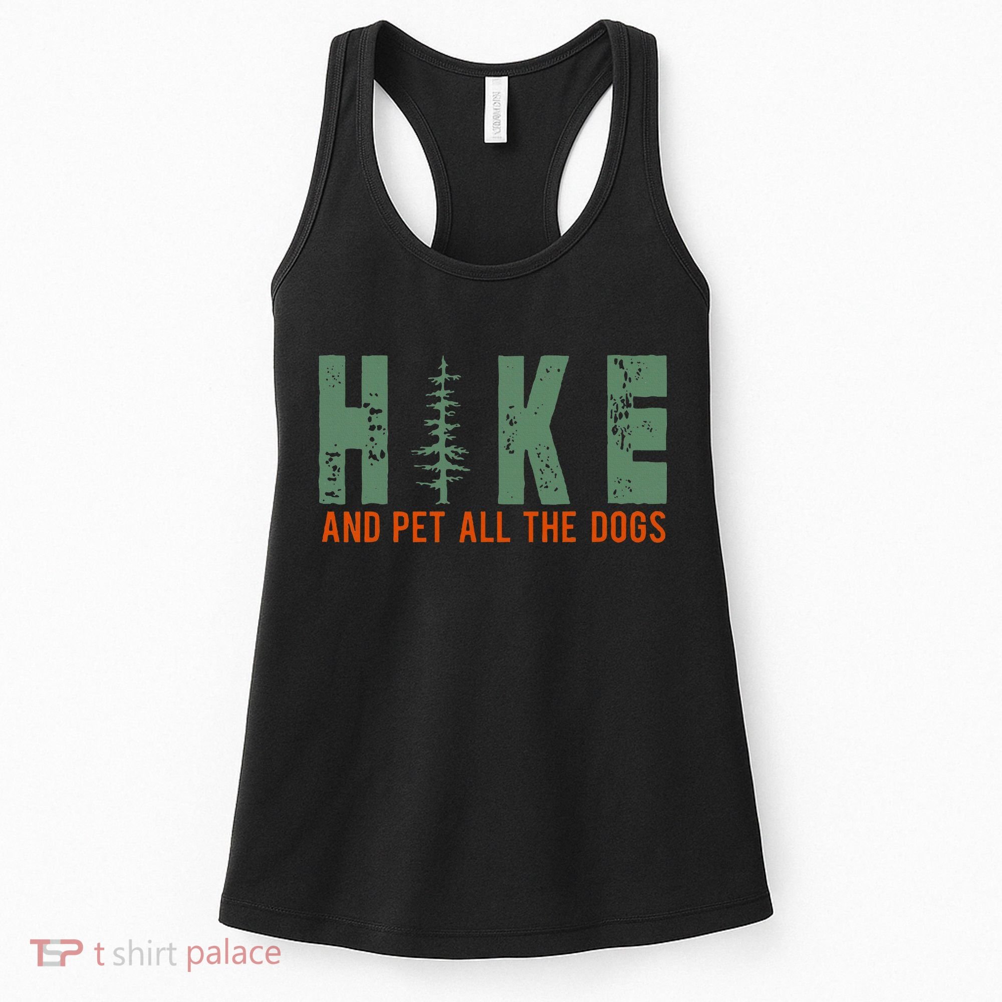 Hike And Pet All The Dogs Funny Hiking Women's Tank Top