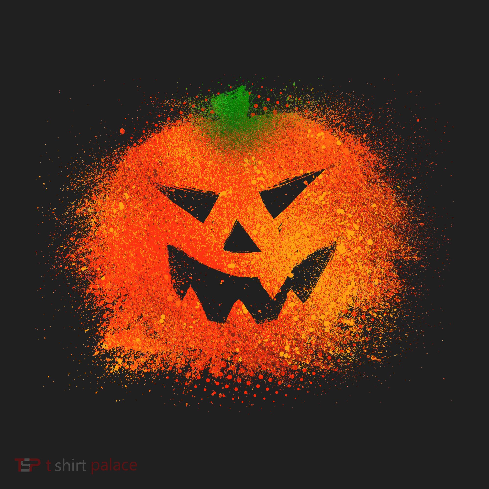 Halloween Airbrush Paint Splatter Jackolantern Pumpkin Tumbler