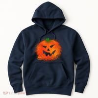 Halloween Airbrush Paint Splatter Jackolantern Pumpkin Hoodie thumb 0