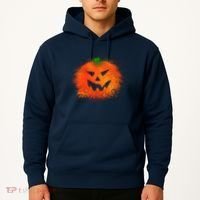Halloween Airbrush Paint Splatter Jackolantern Pumpkin Hoodie thumb 2