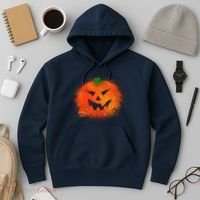 Halloween Airbrush Paint Splatter Jackolantern Pumpkin Hoodie thumb 3