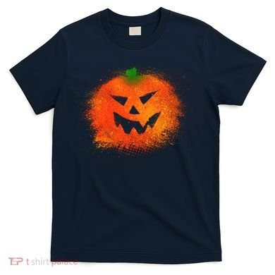 Halloween Airbrush Paint Splatter Jackolantern Pumpkin T-Shirt