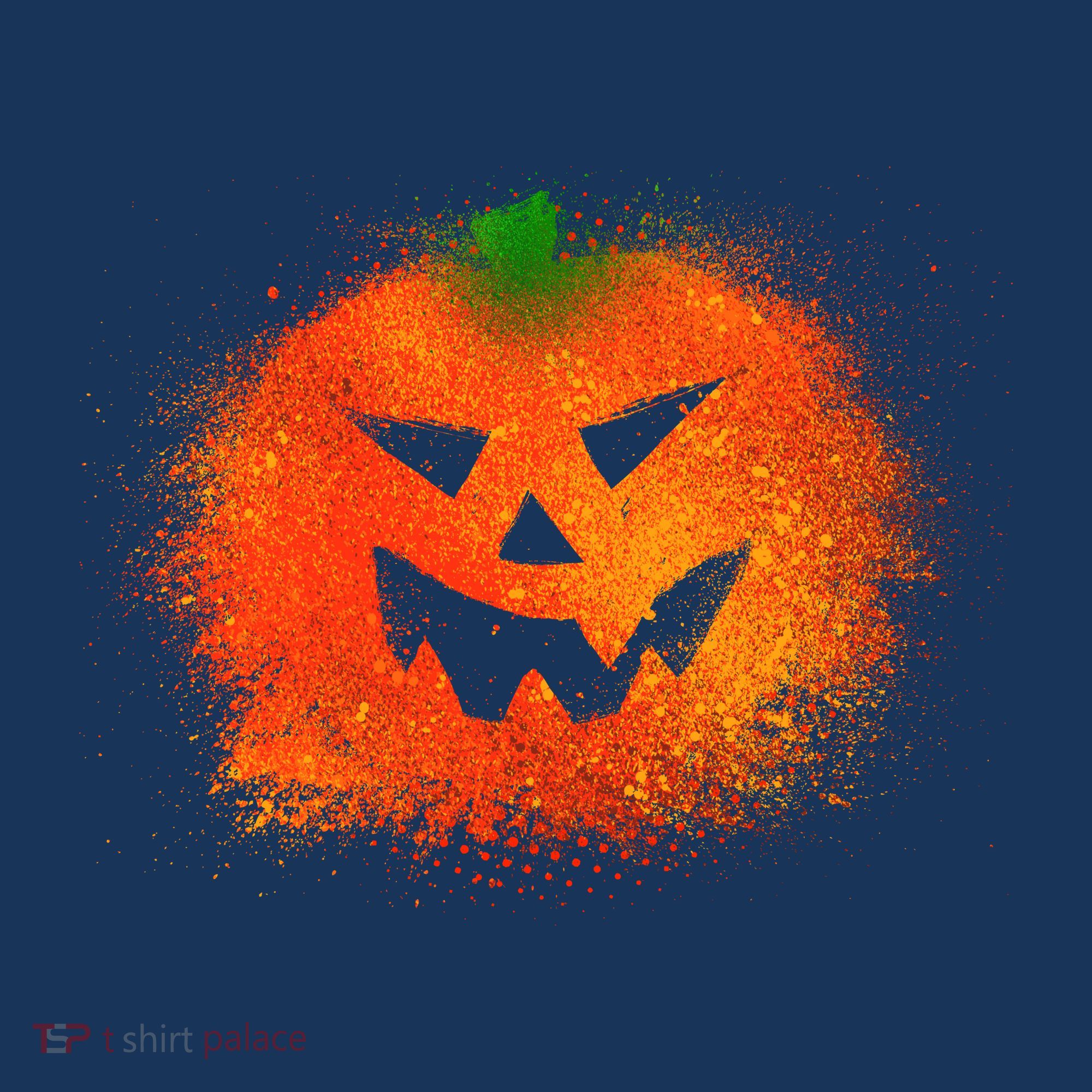 Halloween Airbrush Paint Splatter Jackolantern Pumpkin Hat