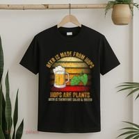 Hops Are Plants Beer Therefore Salad & Water T-Shirt thumb 2