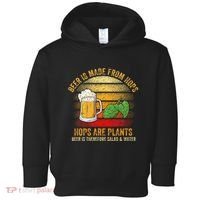 Hops Are Plants Beer Therefore Salad & Water Toddler Hoodie thumb 0