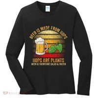 Hops Are Plants Beer Therefore Salad & Water Women's Long Sleeve Shirt thumb 0