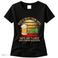 Hops Are Plants Beer Therefore Salad & Water Women's T-Shirt thumb 0