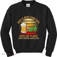 Hops Are Plants Beer Therefore Salad & Water Kids Sweatshirt thumb 0