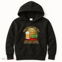 Hops Are Plants Beer Therefore Salad & Water Kids Hoodie thumb 0