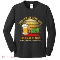 Hops Are Plants Beer Therefore Salad & Water Kids Long Sleeve Shirt thumb 0