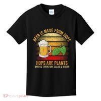 Hops Are Plants Beer Therefore Salad & Water Kids T-Shirt thumb 0