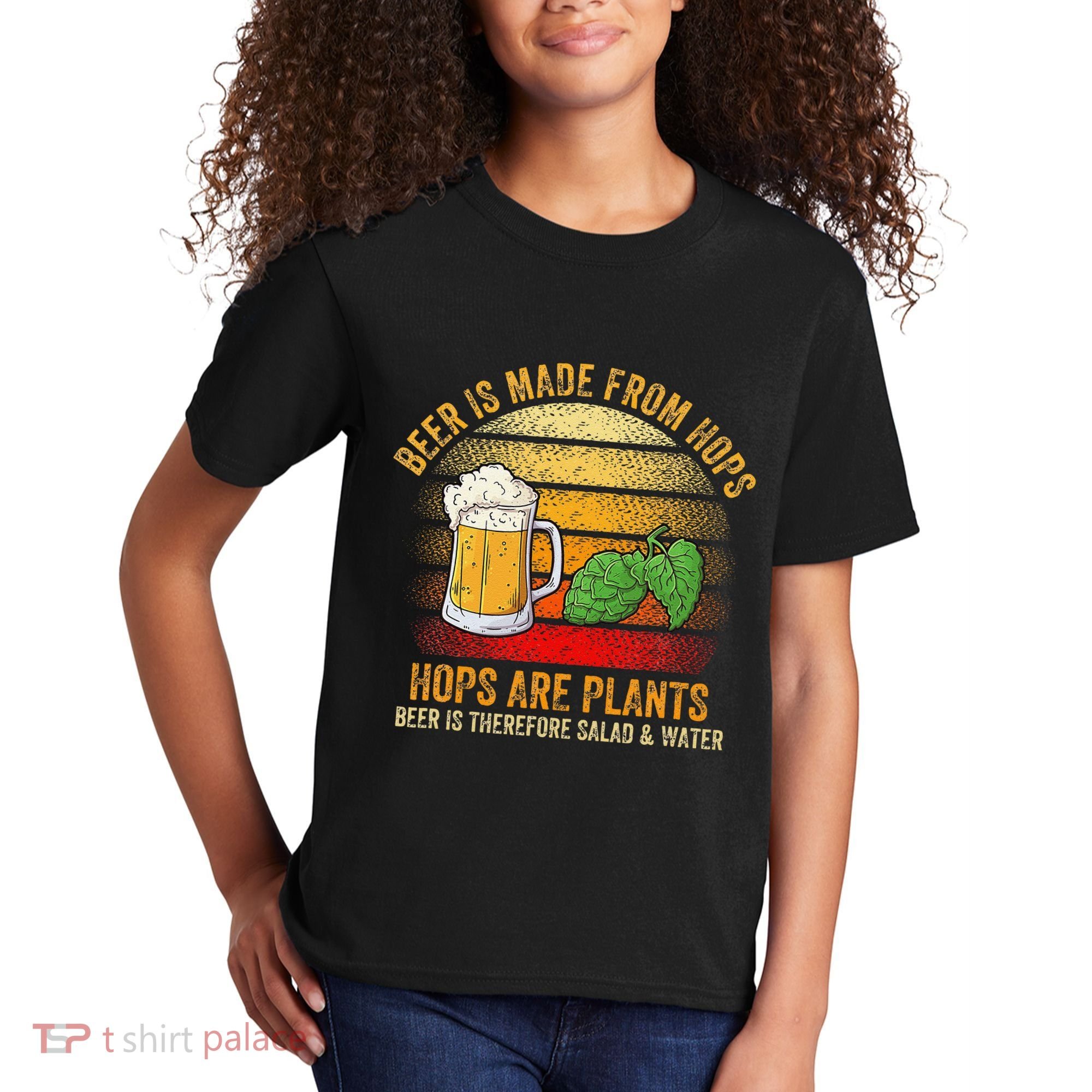Hops Are Plants Beer Therefore Salad & Water Kids T-Shirt