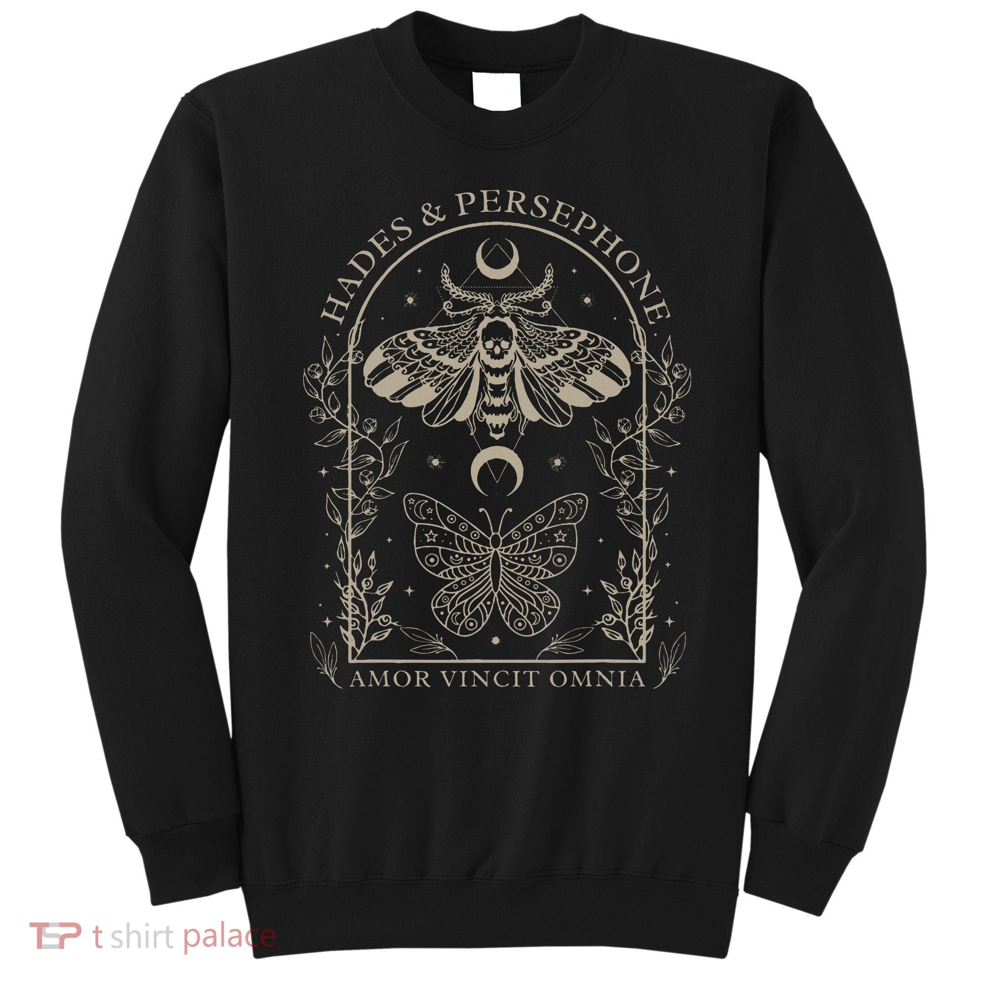 Hades And Persephone Moth And Butterfly Mythology Sweatshirt