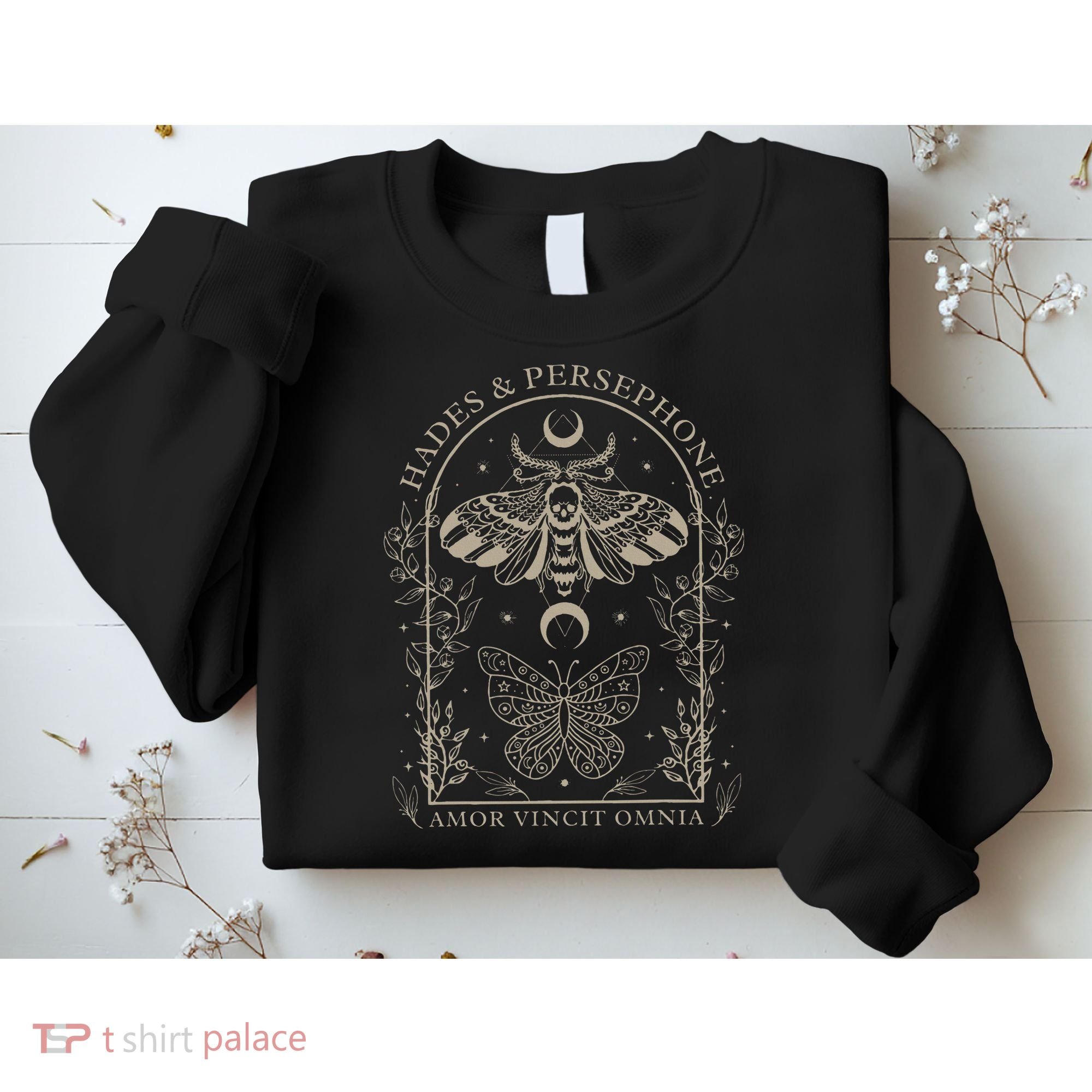 Hades And Persephone Moth And Butterfly Mythology Sweatshirt