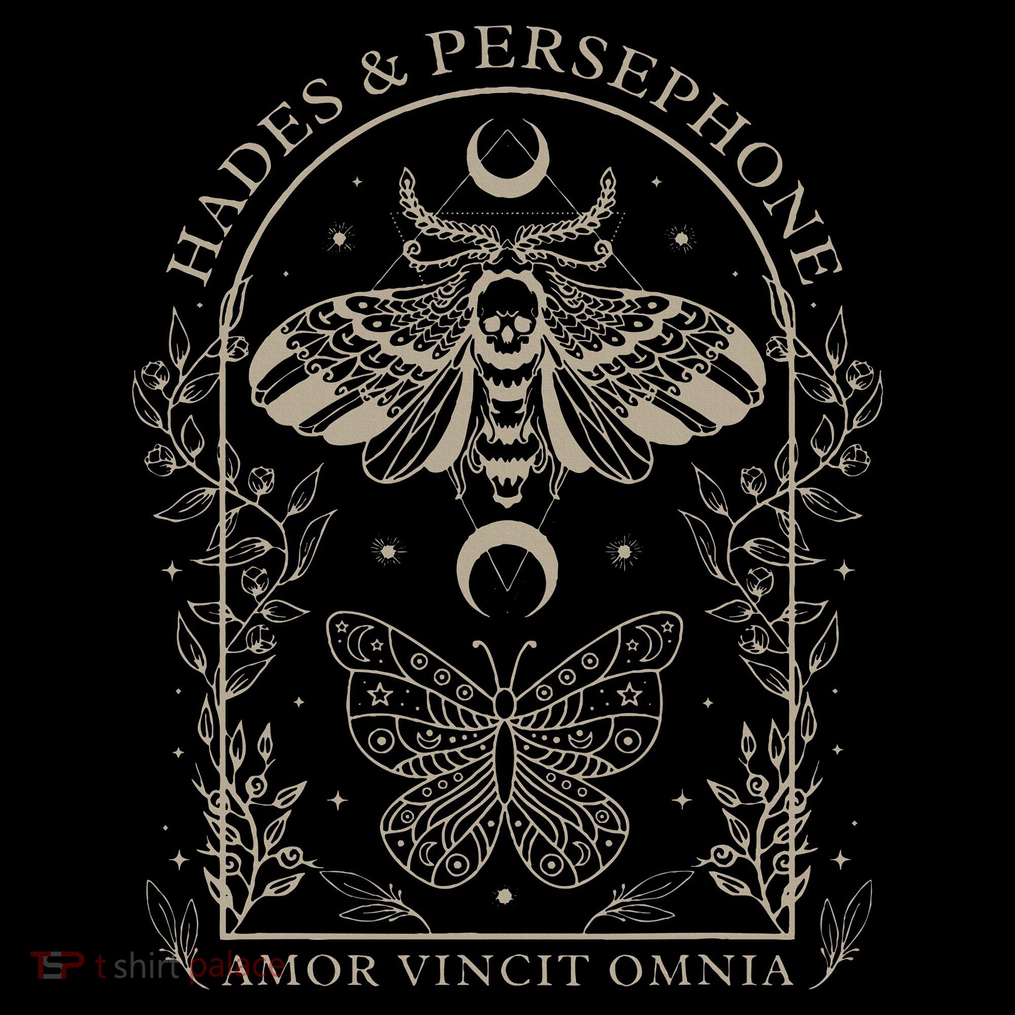 Hades And Persephone Moth And Butterfly Mythology Coaster