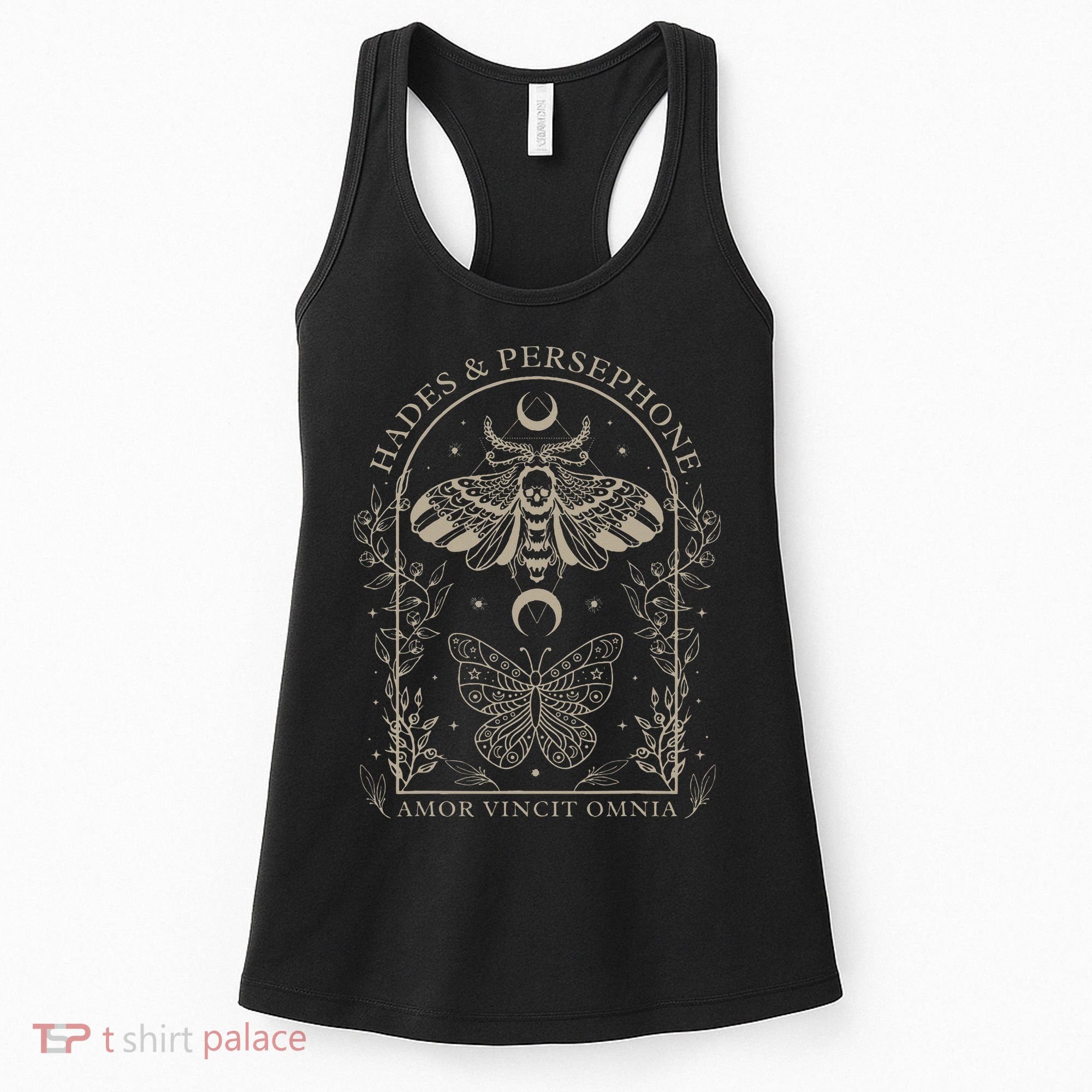 Hades And Persephone Moth And Butterfly Mythology Women's Tank Top