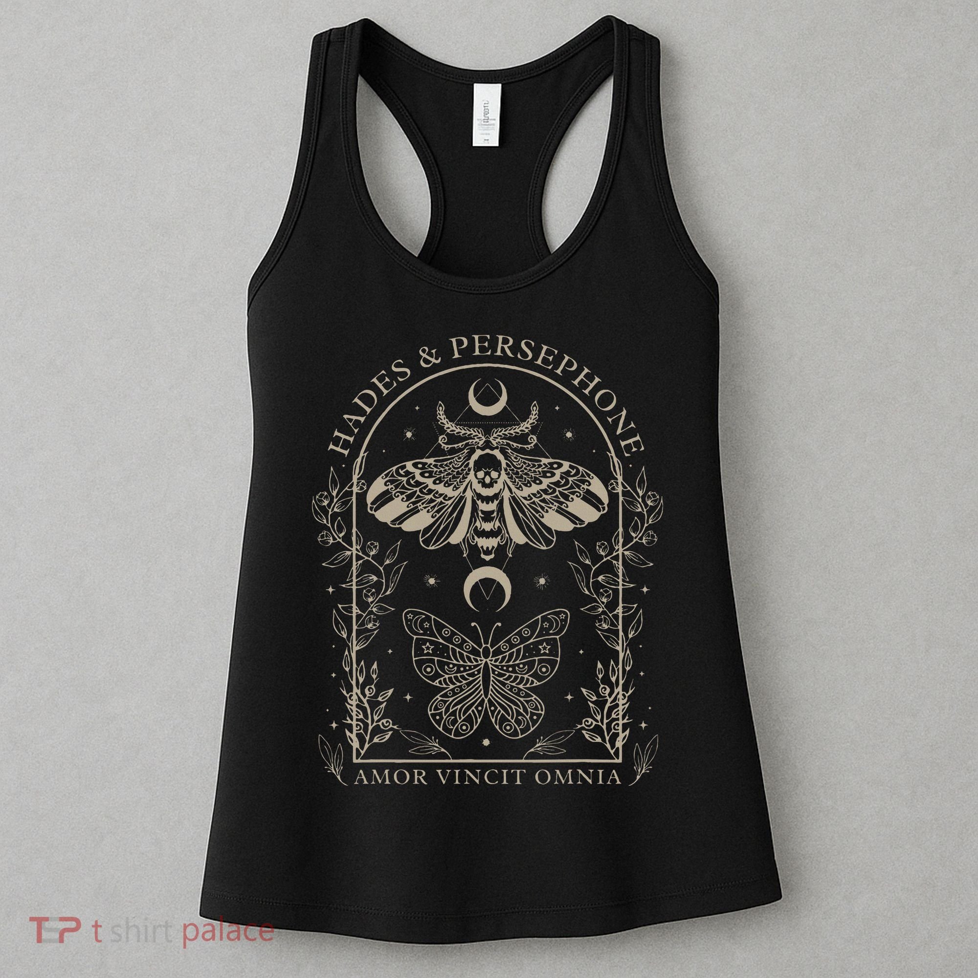 Hades And Persephone Moth And Butterfly Mythology Women's Tank Top
