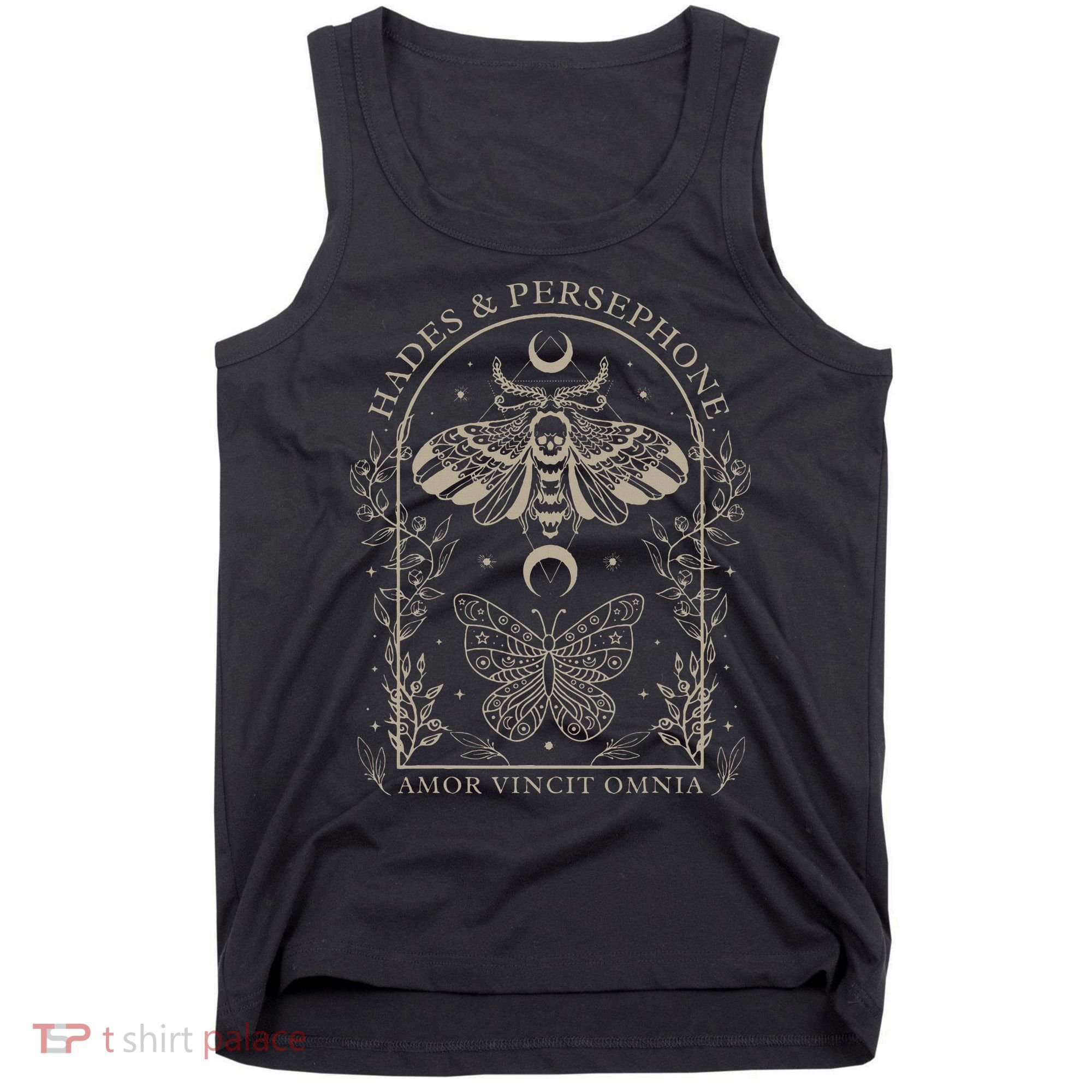 Hades And Persephone Moth And Butterfly Mythology Tank Top