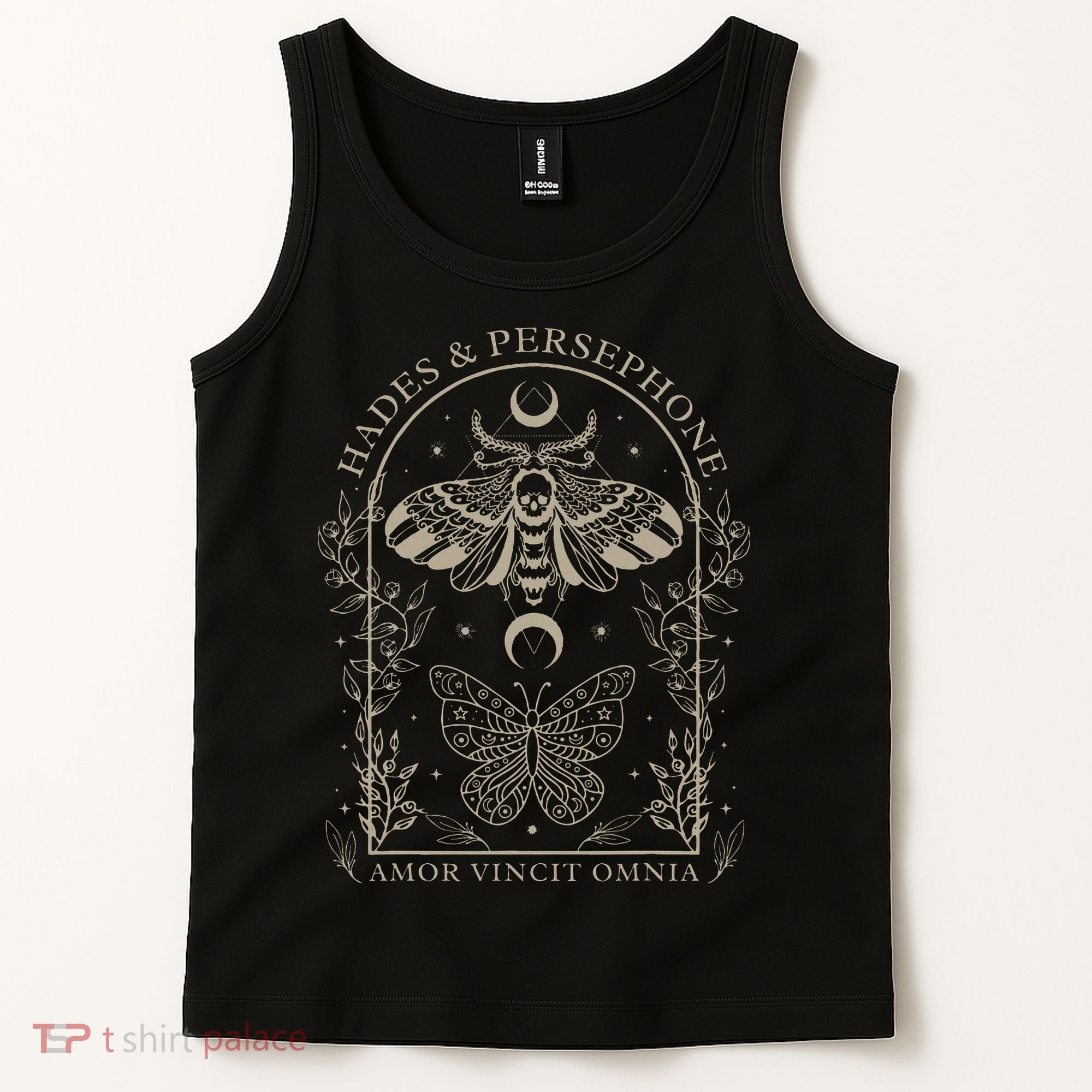 Hades And Persephone Moth And Butterfly Mythology Tank Top