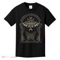 Hades And Persephone Moth And Butterfly Mythology Kids T-Shirt thumb 0