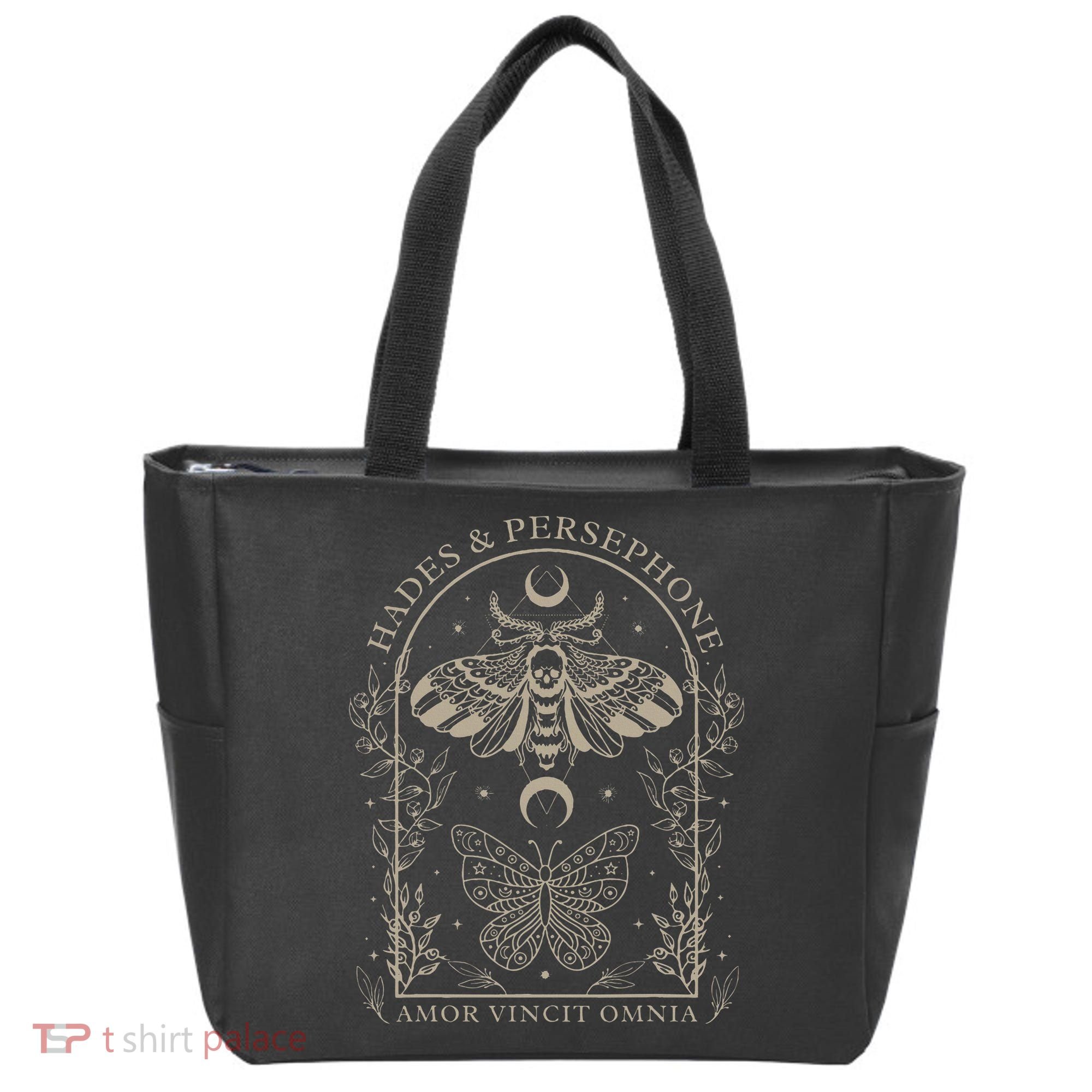 Hades And Persephone Moth And Butterfly Mythology Tote Bag