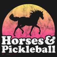 Horse And Pickleball Or Girls Horses Meaningful Gift Women's Hoodie thumb 2