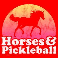 Horse And Pickleball Or Girls Horses Meaningful Gift Santa Hat thumb 1