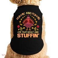 Huffin And Puffin For Stuffin Turkey Trot Squad Thanksgiving Gift Doggie Tank thumb 0