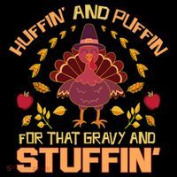 Huffin And Puffin For Stuffin Turkey Trot Squad Thanksgiving Gift Coffee Mug thumb 5